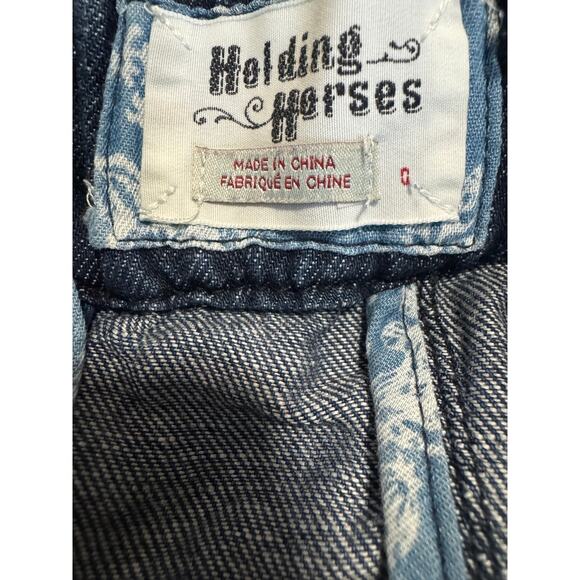 Holding Horses Strapless Denim Dress Women’s Size 0 – Fit & Flare Chambray Mini - Picture 3 of 3